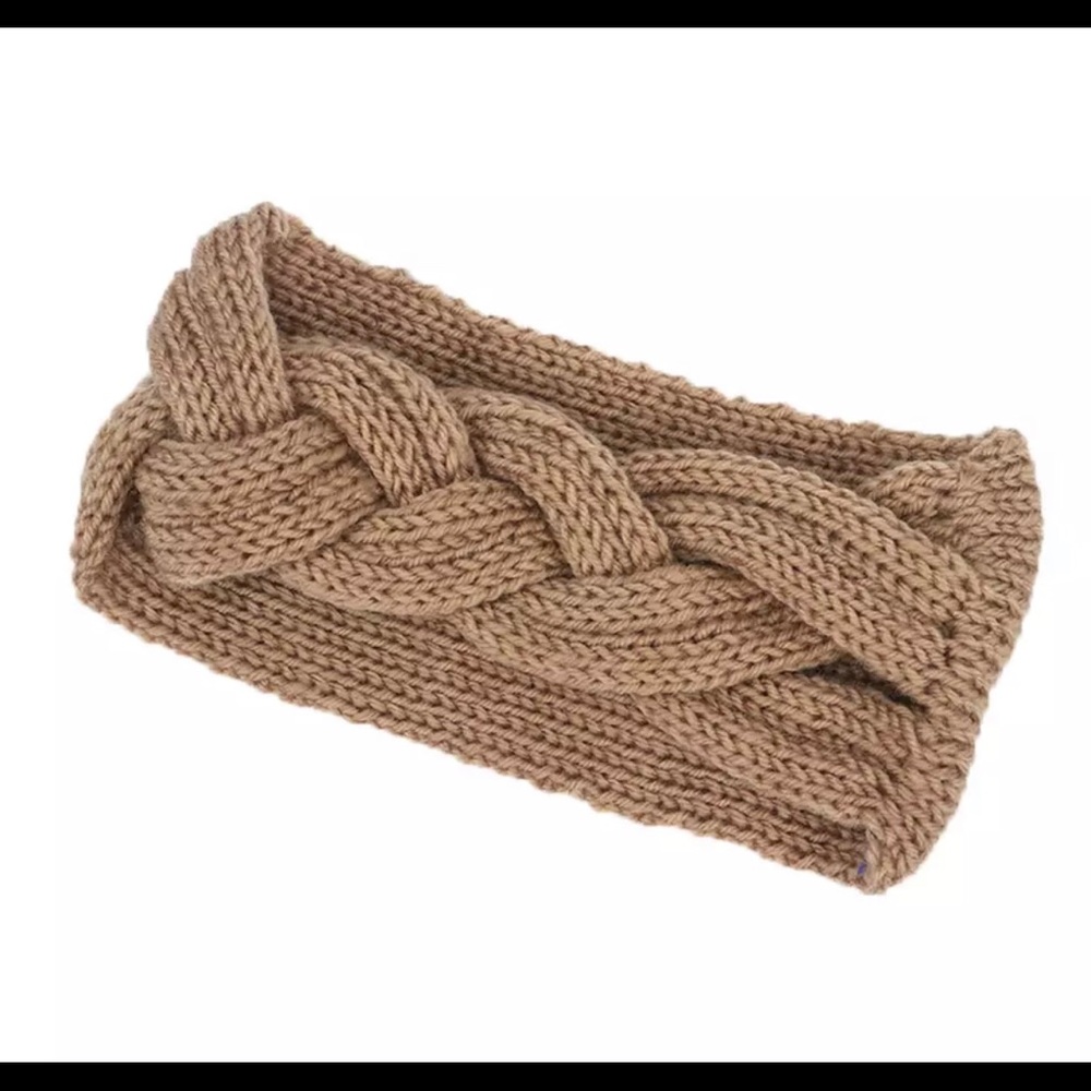 beige head band